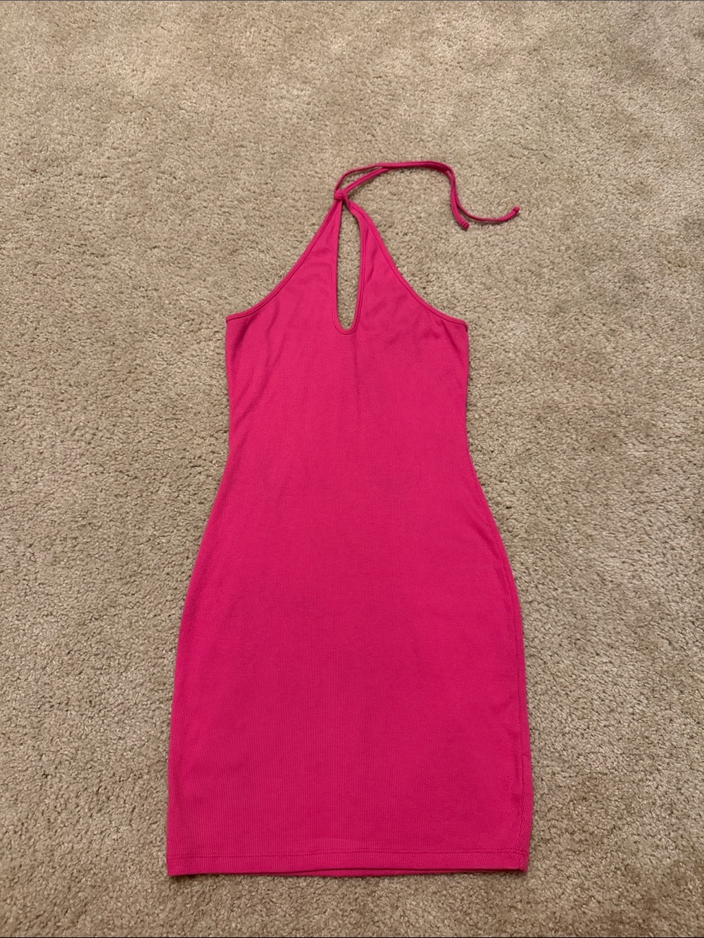 wild fable Hot Pink Halter Bodycon Dress